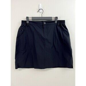 Willit Women's L Outdoor Golf Casual Skort Skirt UPF 50+ Black Active